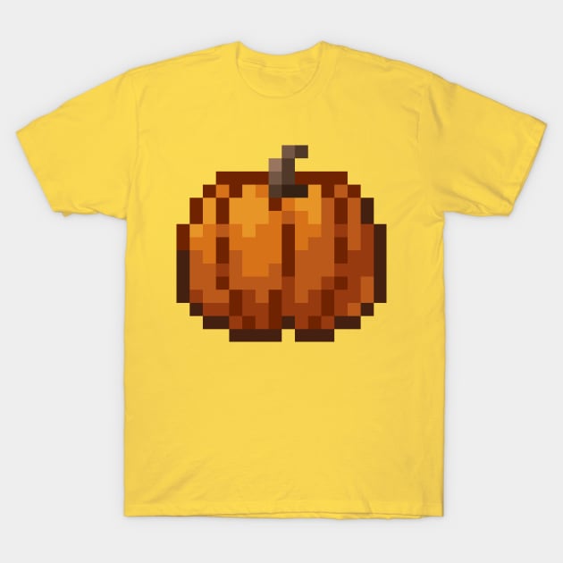 Pixel Pumpkin T-Shirt by cometkins